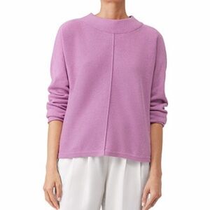 Eileen Fisher Organic Cotton Recycled Cashmere Dolman Sleeve Sweater size Small